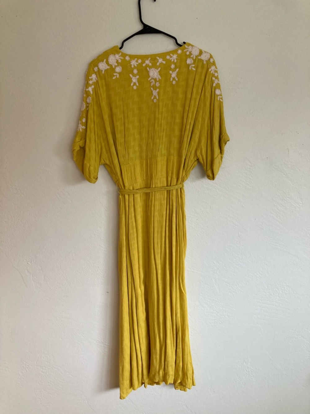 Free People Mustard Yellow Embroidered Maxi Dress - Picture 5 of 6